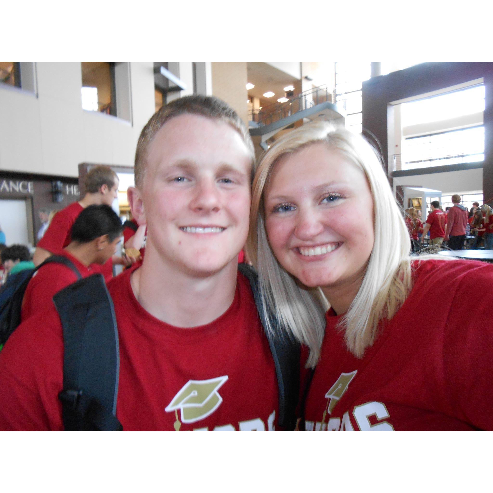 End of senior year of high school! June of 2013