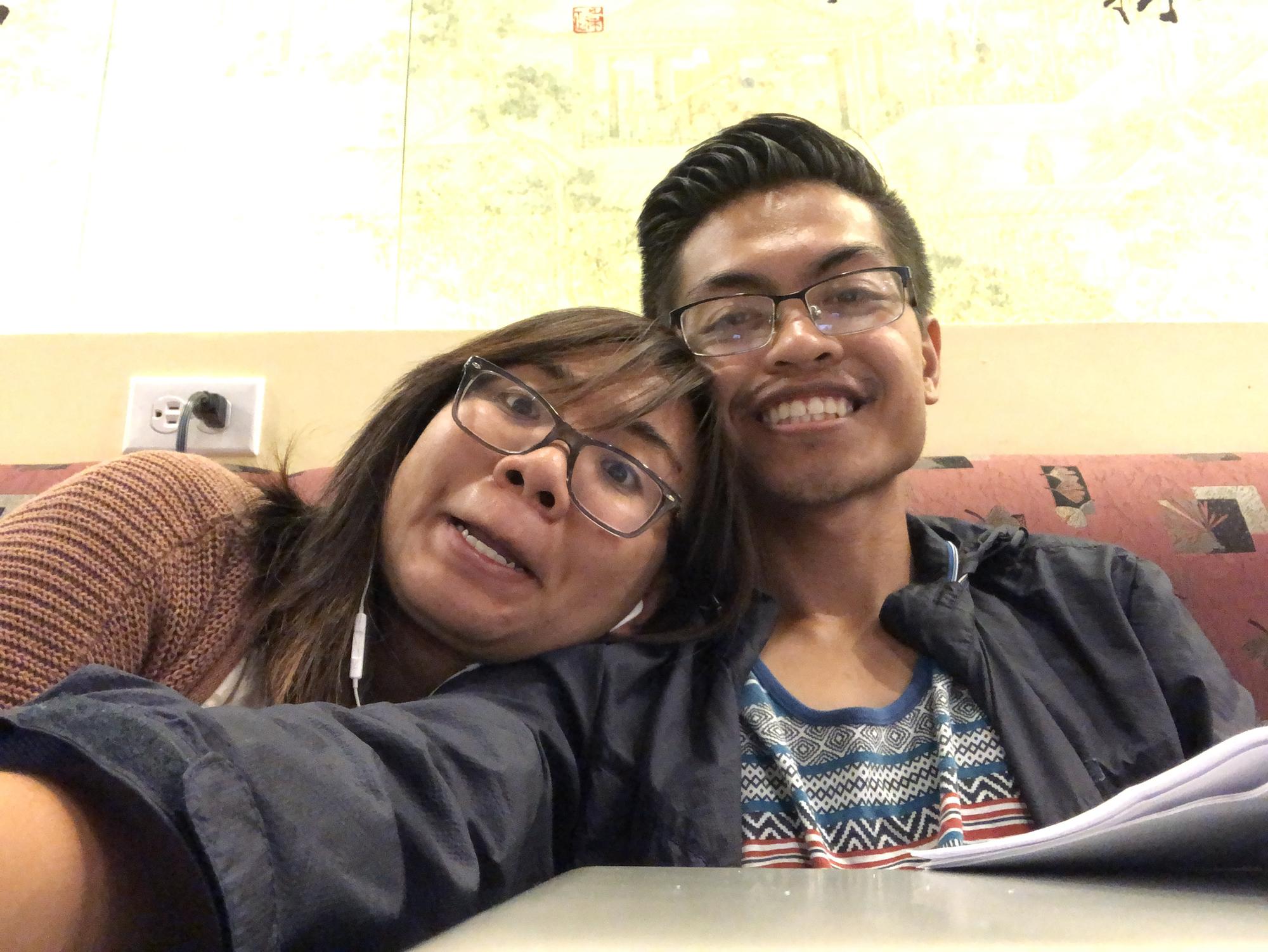 Late night study sessions at Tea Station during Nursing School :((