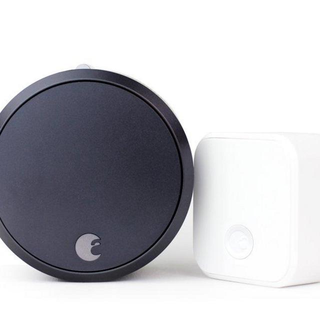 August Smart Lock Pro + Connect, 3rd gen technology - Dark Gray, works with Alexa