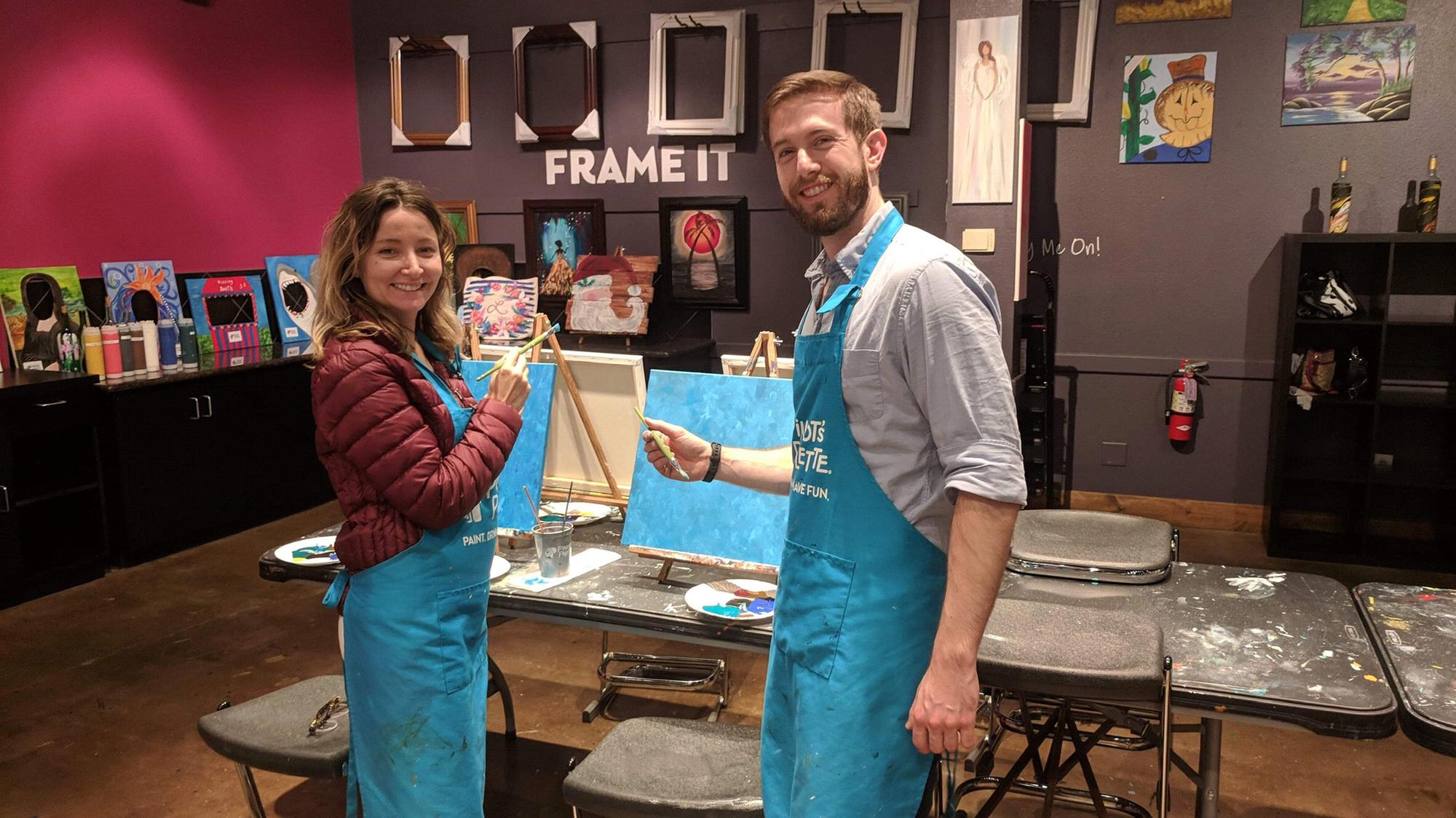 Couples who paint together, stay together!