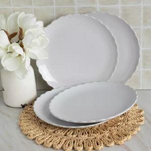 Scalloped Ceramic Plates