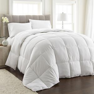Green Living Group INC. - Chezmoi Collection White Goose Down Alternative Comforter, Full/Queen with Corner Tab