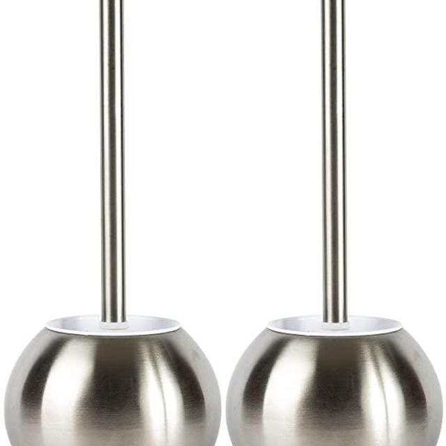 JAGURDS Toilet Brush with Holder Stainless Steel Bowl Cleaner, Perfect for Cleaning and Scrubbing Bathroom Floors and Accessories