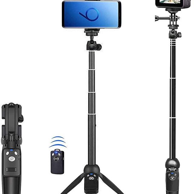 Selfie Stick, 40 inch Extendable Selfie Stick Tripod,Phone Tripod with Wireless Remote Shutter Compatible with iPhone 11 11 pro Xs Max Xr X 8Plus 7, Android, Samsung Galaxy S20 S10,Gopro and More