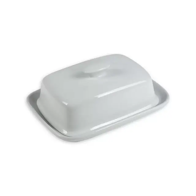 Everyday White® by Fitz and Floyd® Wide Covered Butter Dish