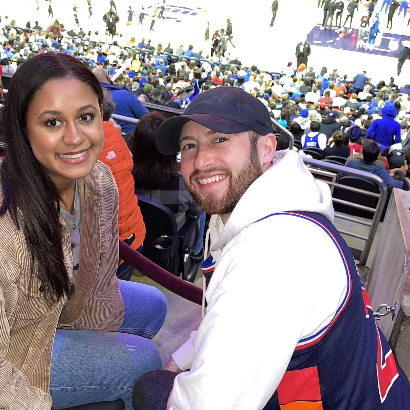 Took rob to his first 76ers game for his 25th birthday