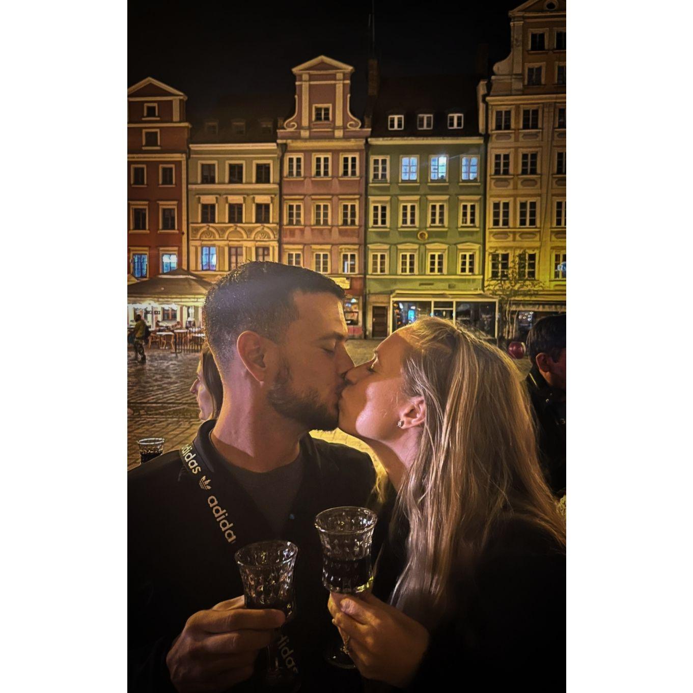 Moments after getting Engaged in Wroclaw Poland