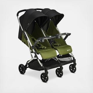 KooperX2™ Lightweight Compact Double Stroller with Tray