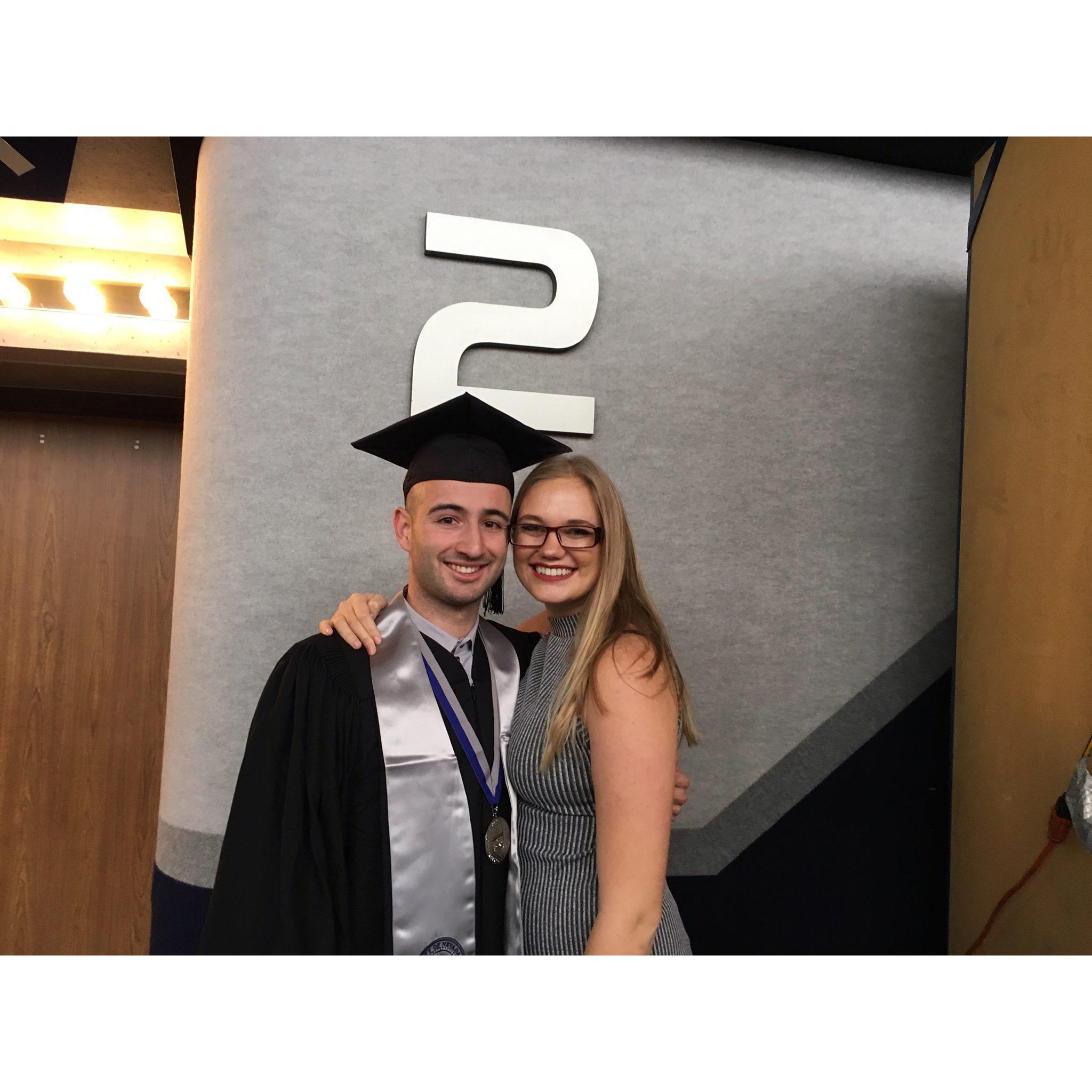 Dylan's graduation from the University of Nevada, Reno.