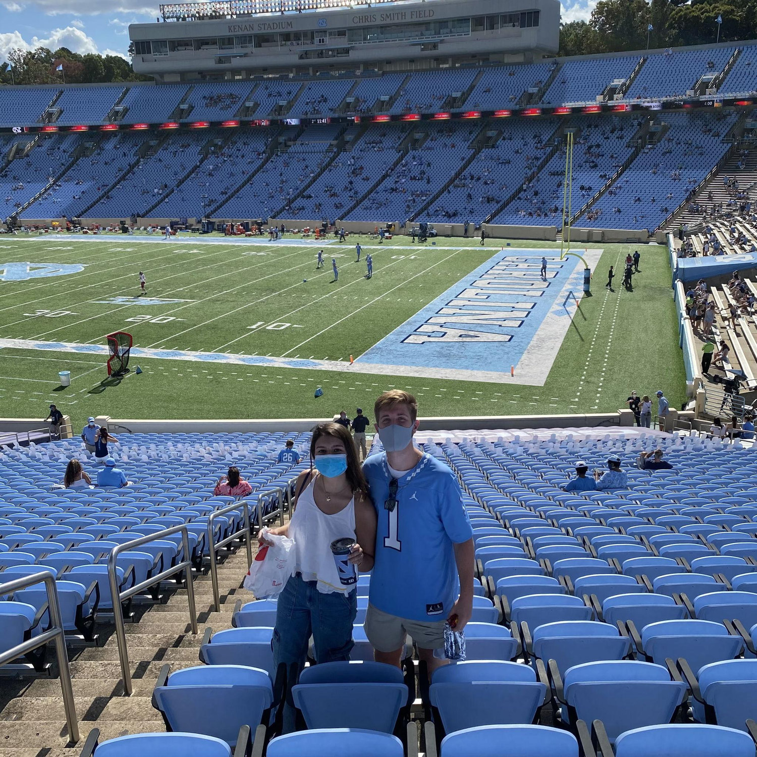COVID football season inside Kenan Stadium... eerie