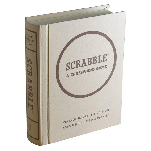 WS Game Company Scrabble Vintage Bookshelf Edition