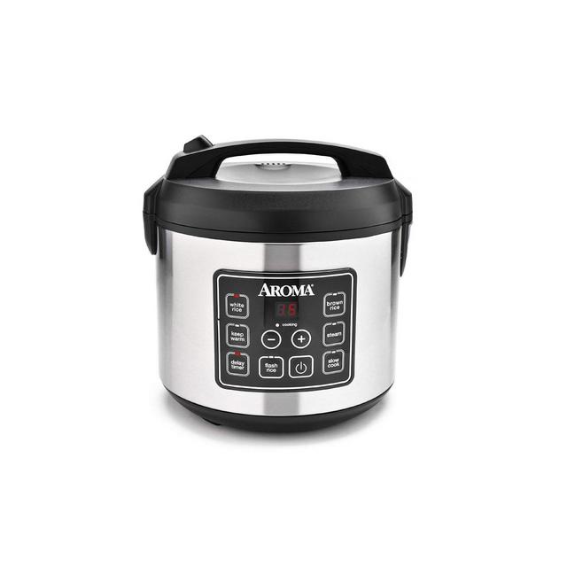 Aroma 160oz Digital Rice Cooker and Food Steamer ARC-150SB Refurbished
