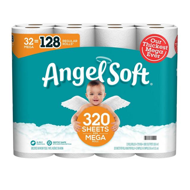 Angel Soft Toilet Paper - 32 Mega Rolls