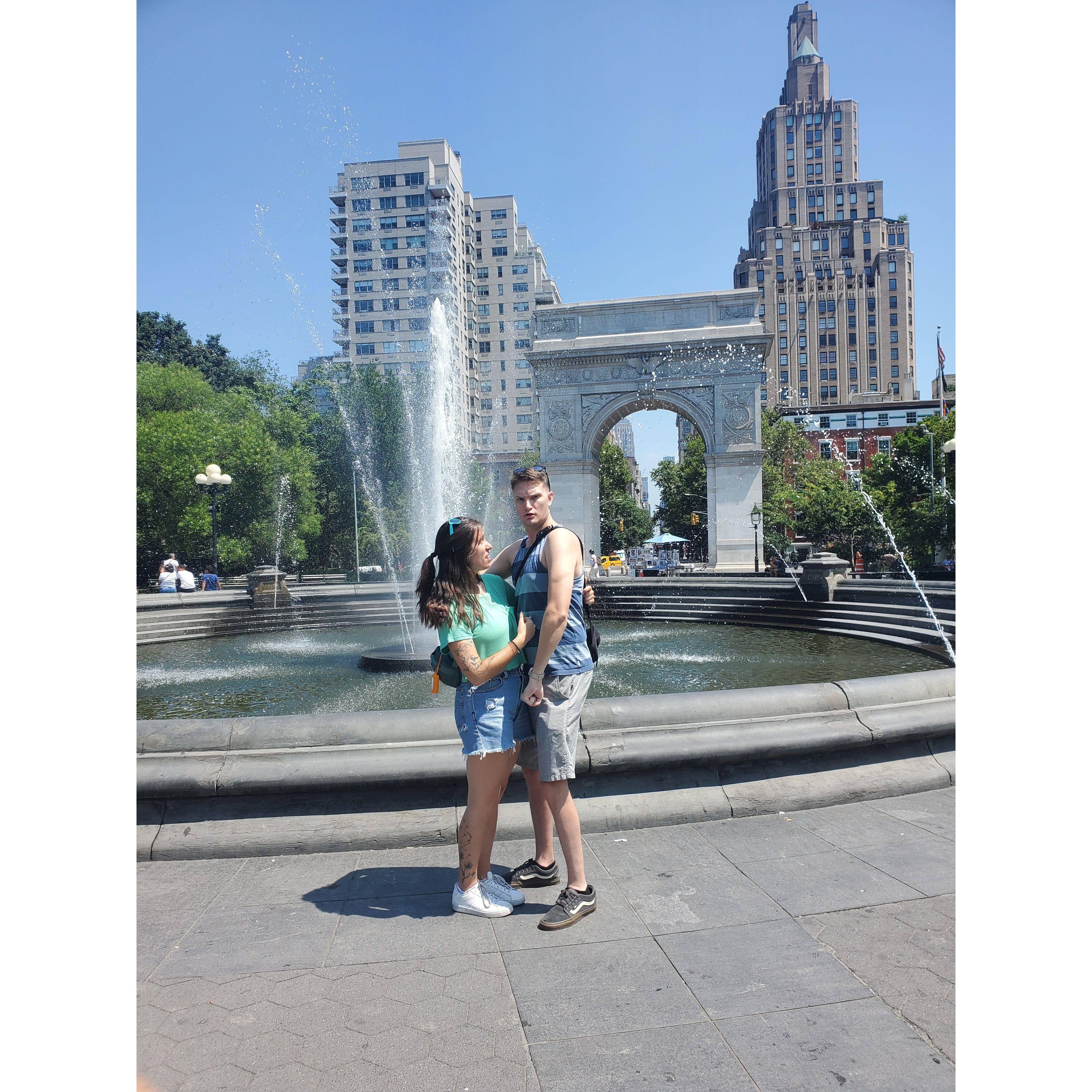 Exploring NYC! Washington Square Park.