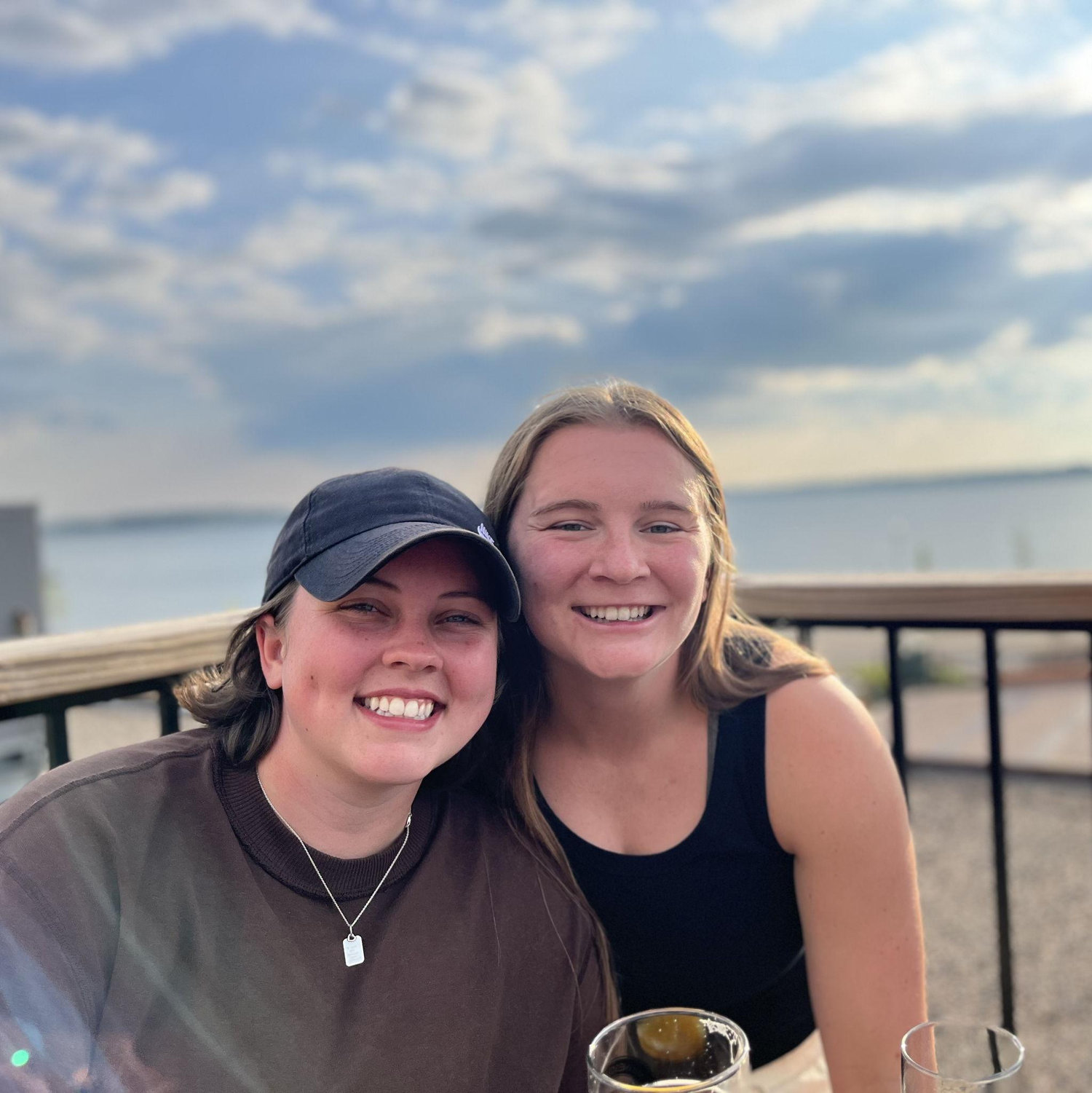 August 2024: Celebration after we both survived Sarah taking the MCAT!