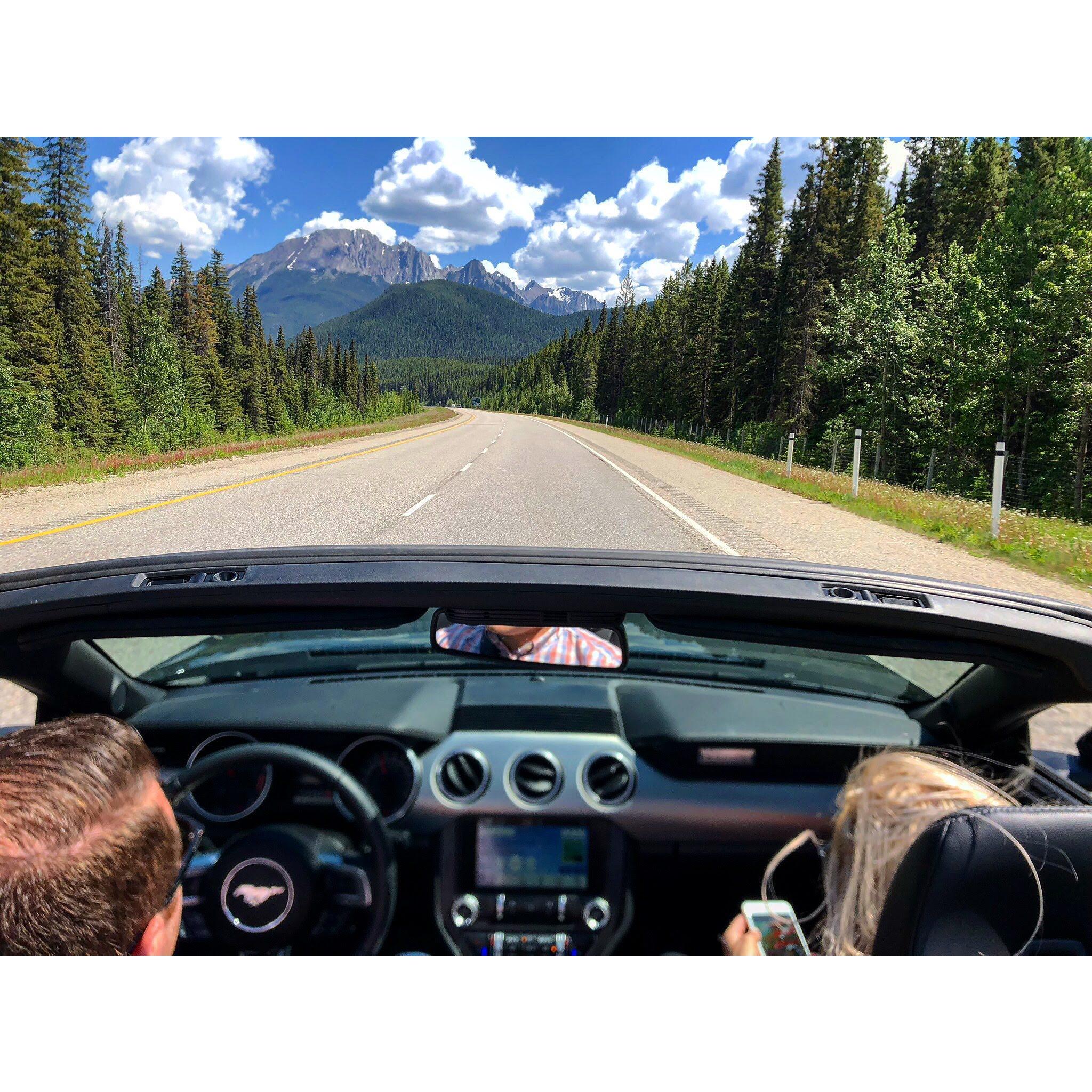 Drive to Lake Louise