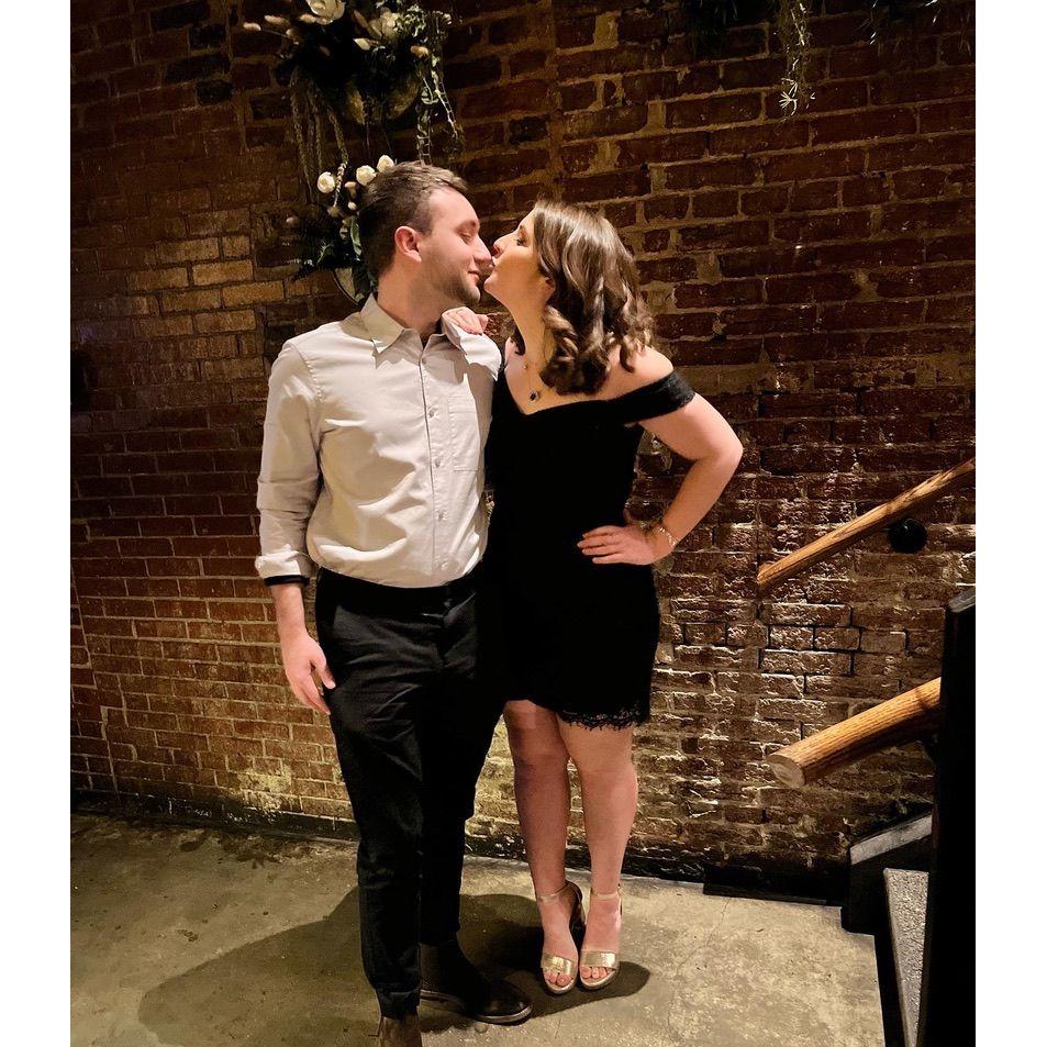Our first Valentine's Day together!