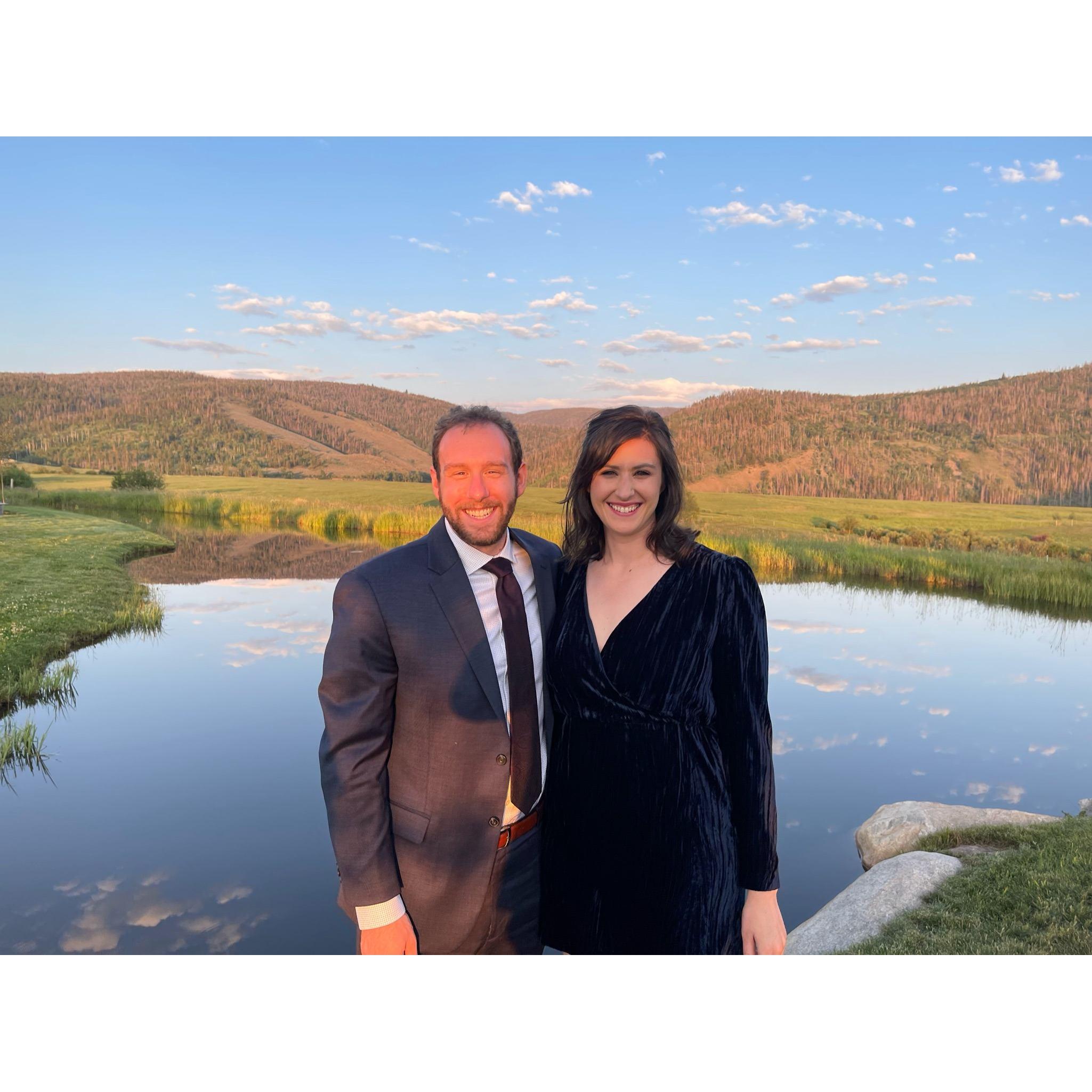 Celebrating Kari's cousin's wedding in beautiful Colorado in 2021