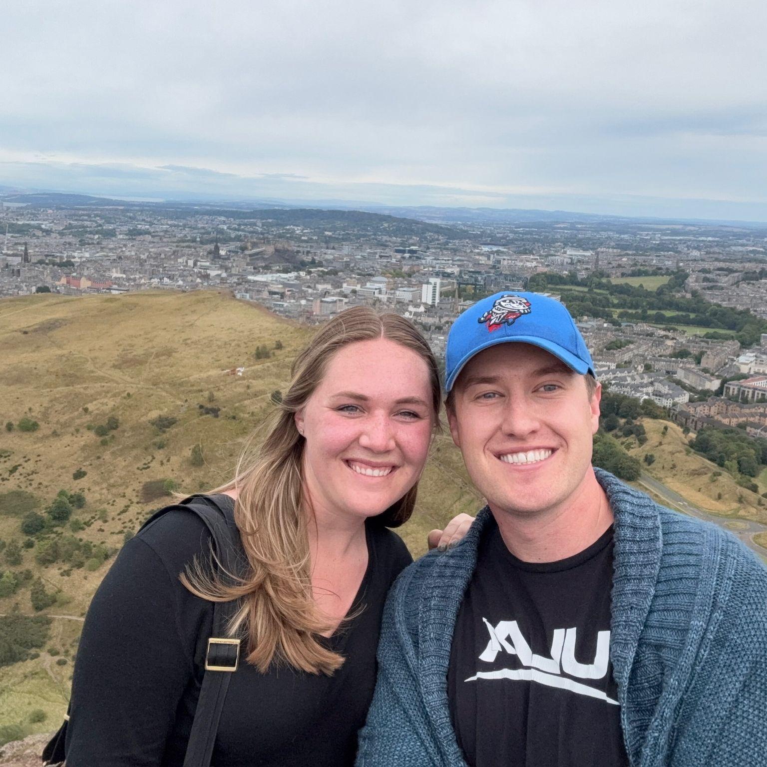 September 2025: Edinburgh, Scotland, the top of Arthur's Seat