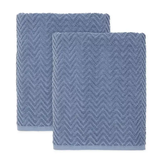 Simply Essential™ Cotton Bath Towels in Tempest Grey (Set of 2)
