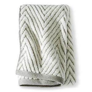 Chevron Textured Hand Towel Cream/Gray - Threshold™