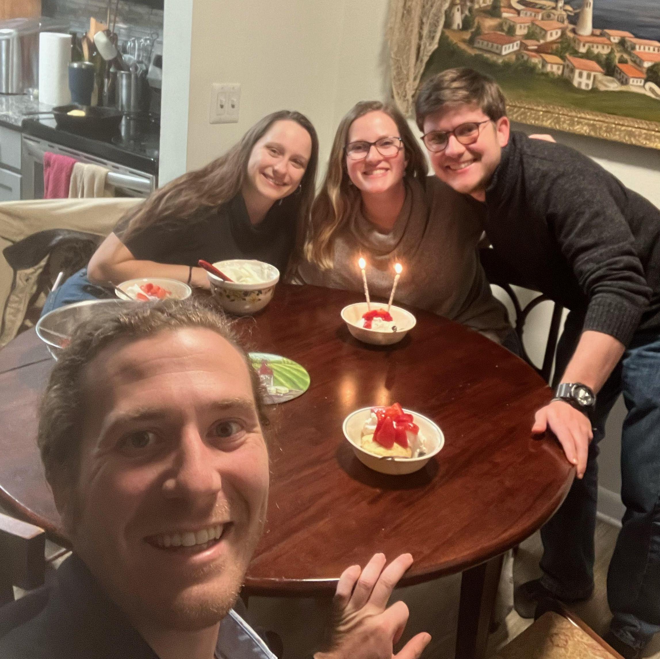 October 2023: The celebration of Nicole's birthday ft. wedding party members Kameron and Brady.