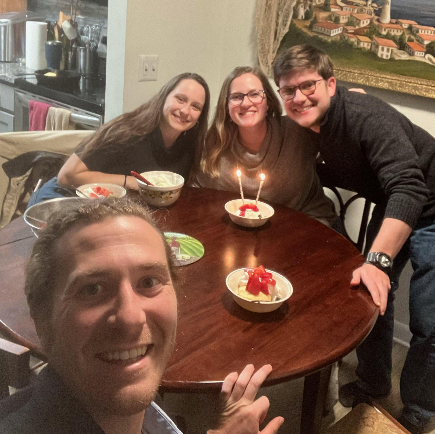 October 2023: The celebration of Nicole's birthday ft. wedding party members Kameron and Brady.
