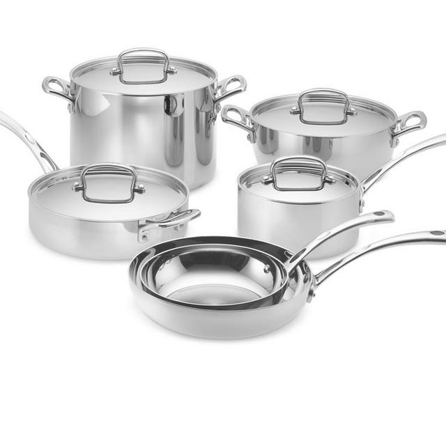 Cuisinart French Classic Tri-Ply Stainless-Steel 10-Piece Cookware Set