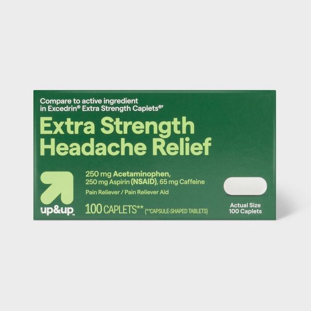 Acetaminophen & Aspirin Added-Strength Pain Reliever Caplets - 100ct - up & up™
