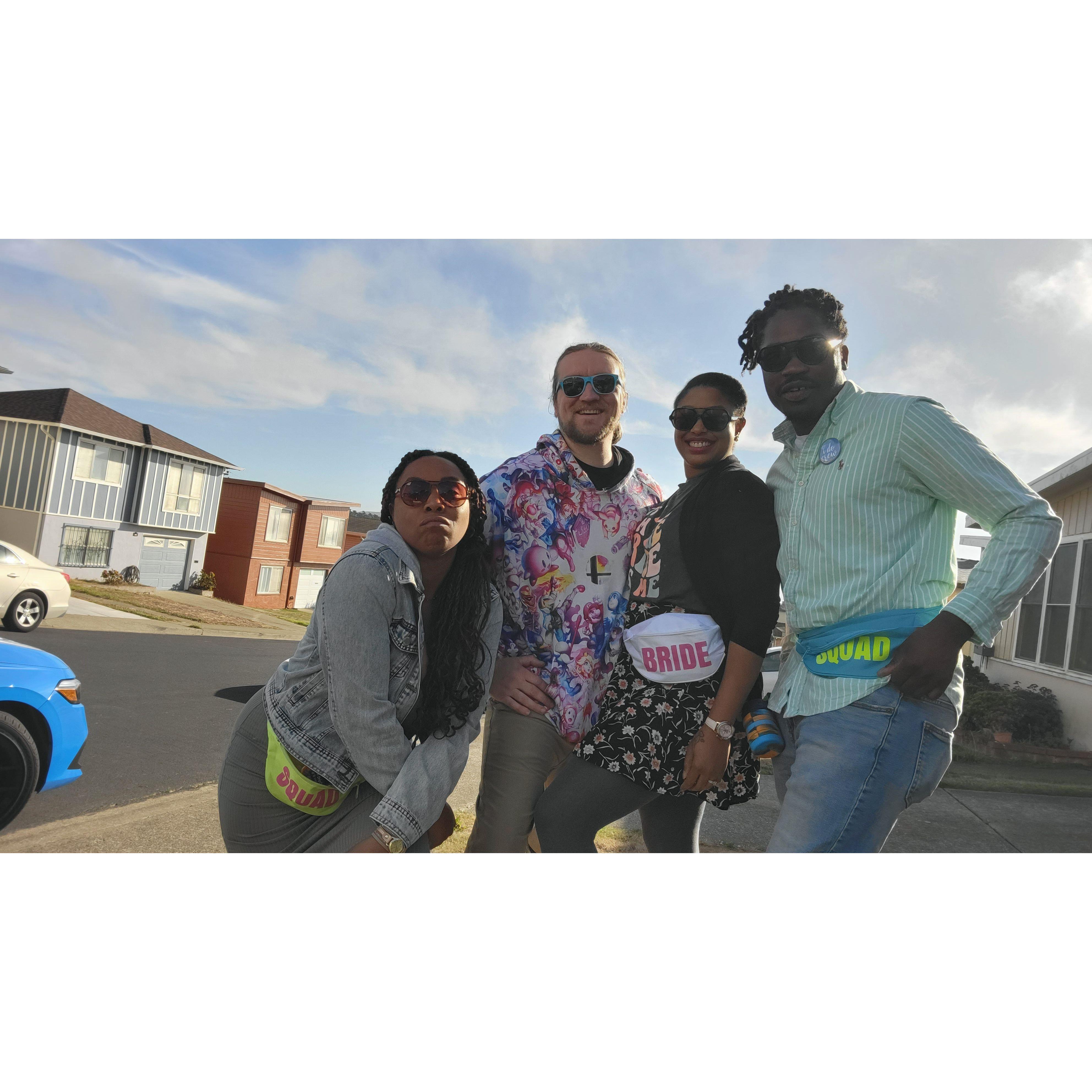 Day one of Cali! That was a trip for the books. What was meant to be our bachelor/bachelorette weekend ended up being a mix of that and celebrating a year of marriage. We do things our way. Period.