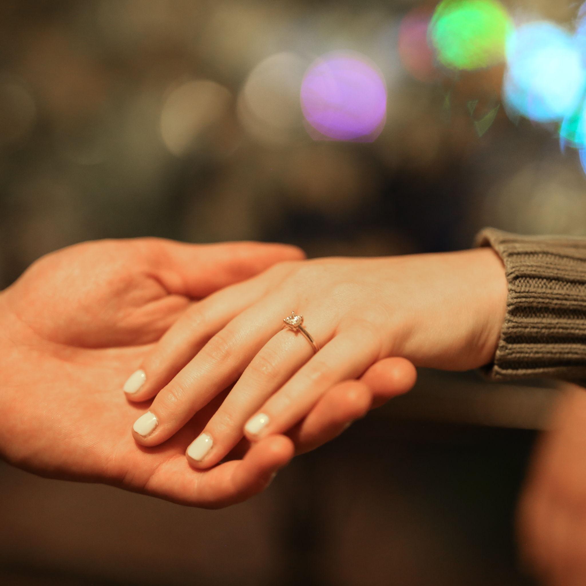 When Landon popped the question..