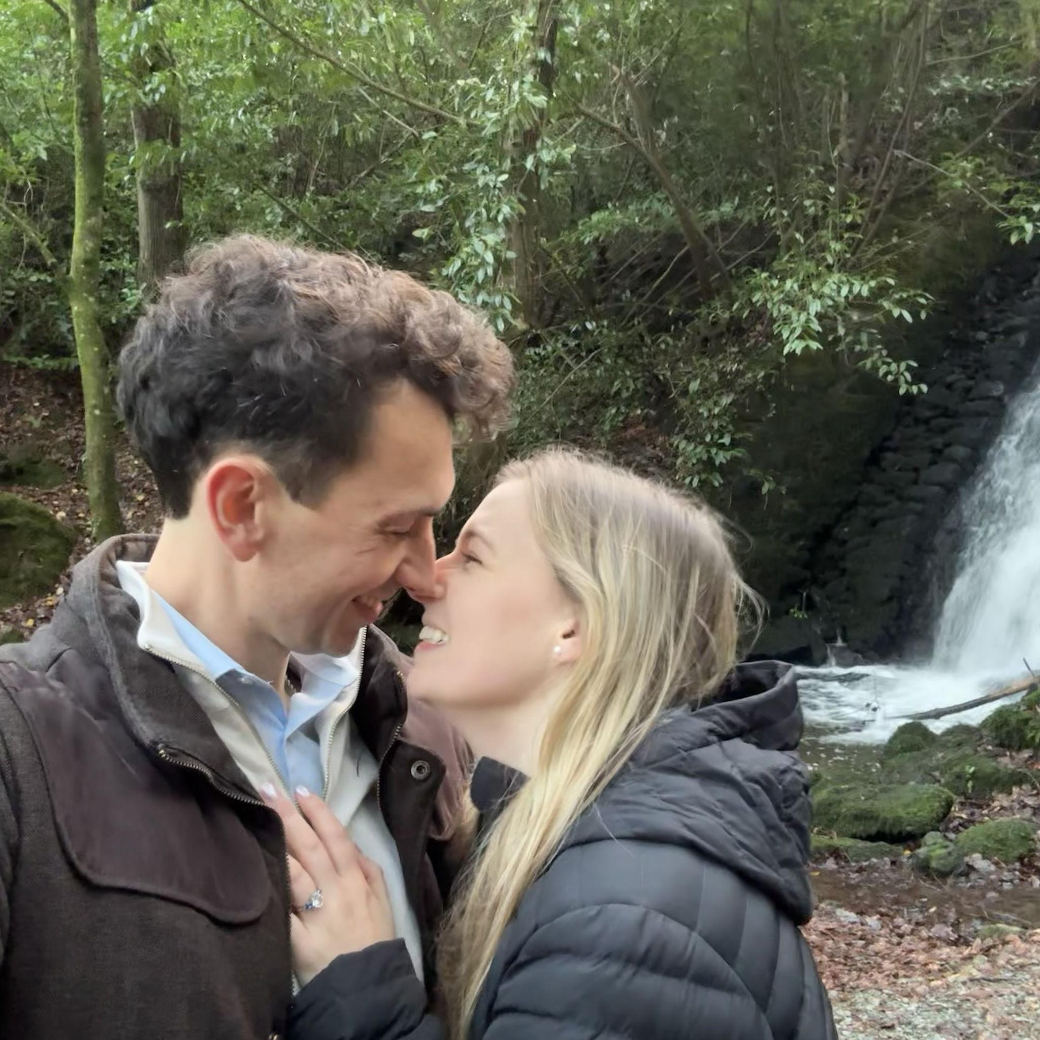 After we got engaged!