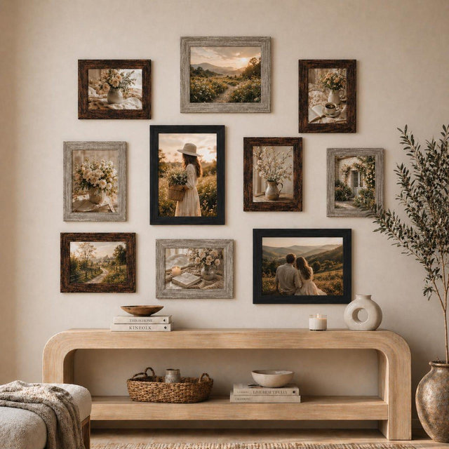 10-Pack Gallery Wall Frames – Assorted Sizes for Photos, Home Decor
