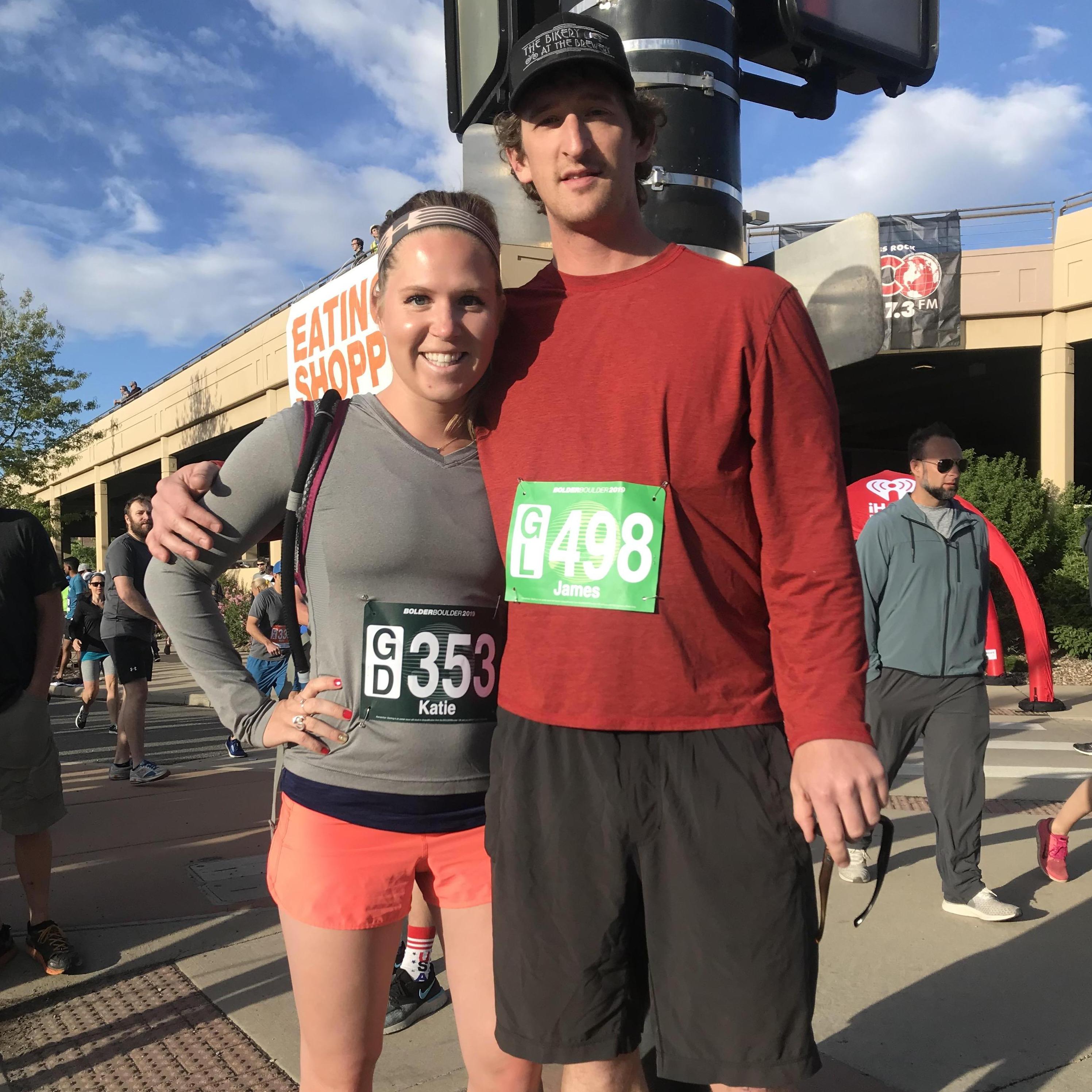 Running the Bolder Boulder together