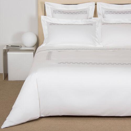 Basket Weave Embroidered Duvet Cover (King)