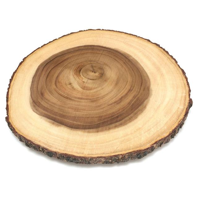 Lipper International Acacia Bark 16-Inch Lazy Susan