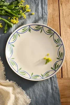 Leafy Vine Stoneware Dinner Plate