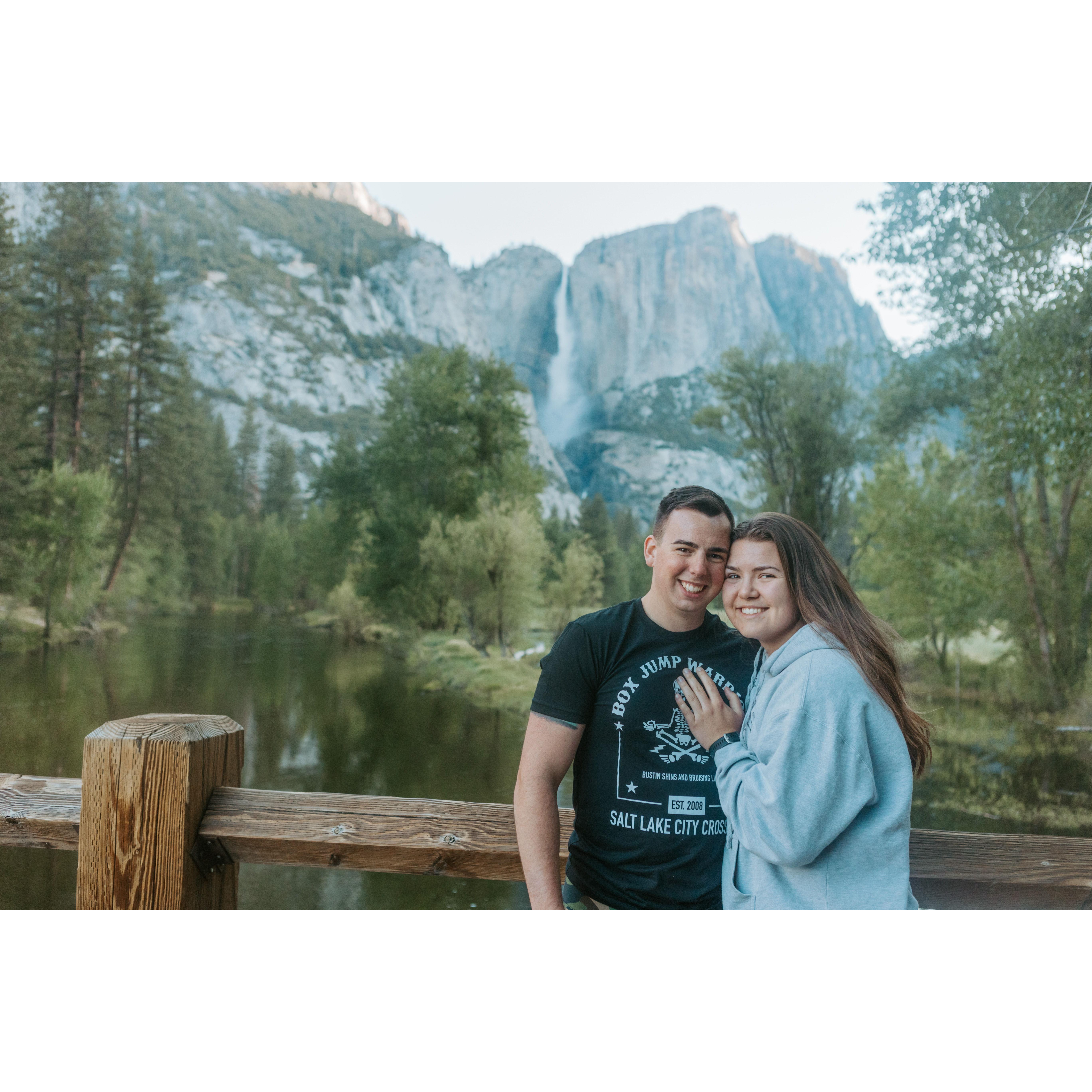 We spent all day in one of the most beautiful places on earth- Yosemite- and now we will be married there in October