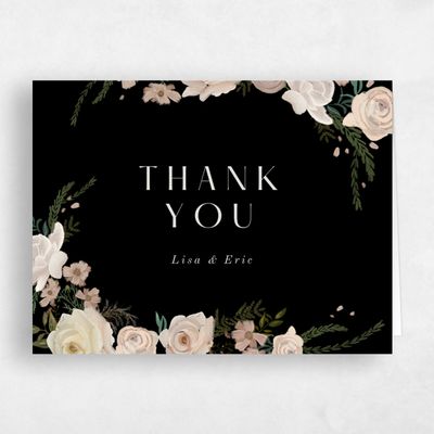 Black Wedding Thank You - Miele Landscape