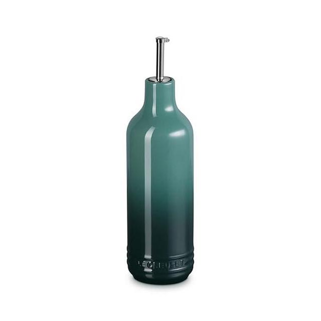 Le Creuest Stoneware Signature Oil Cruet, 20 oz., Artichaut