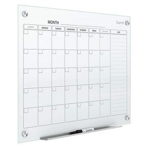 Quartet Glass Dry Erase Board, Calendar Whiteboard/White Board, Magnetic, 3' x 2', White Surface, Frameless, Infinity (GC3624F)