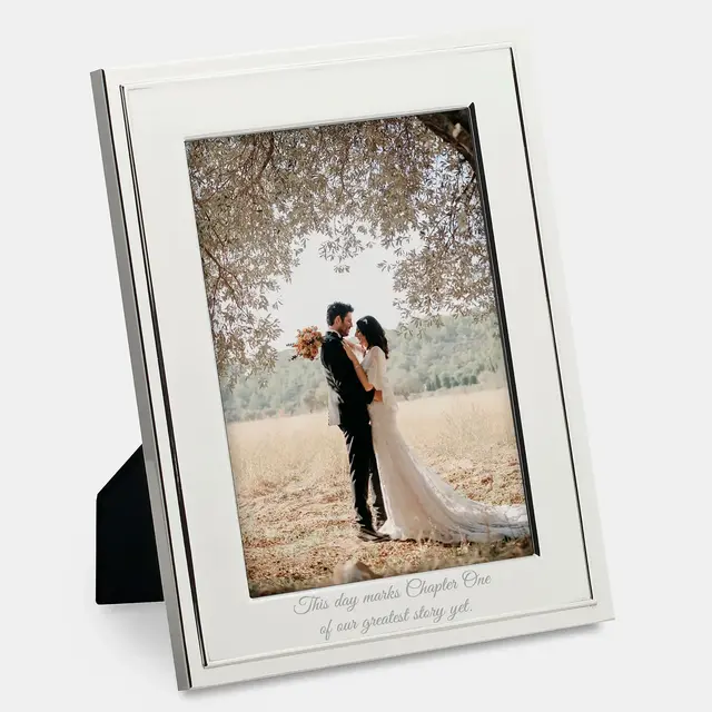 Engraved Waterford Classic 5x7 Silverplate Frame