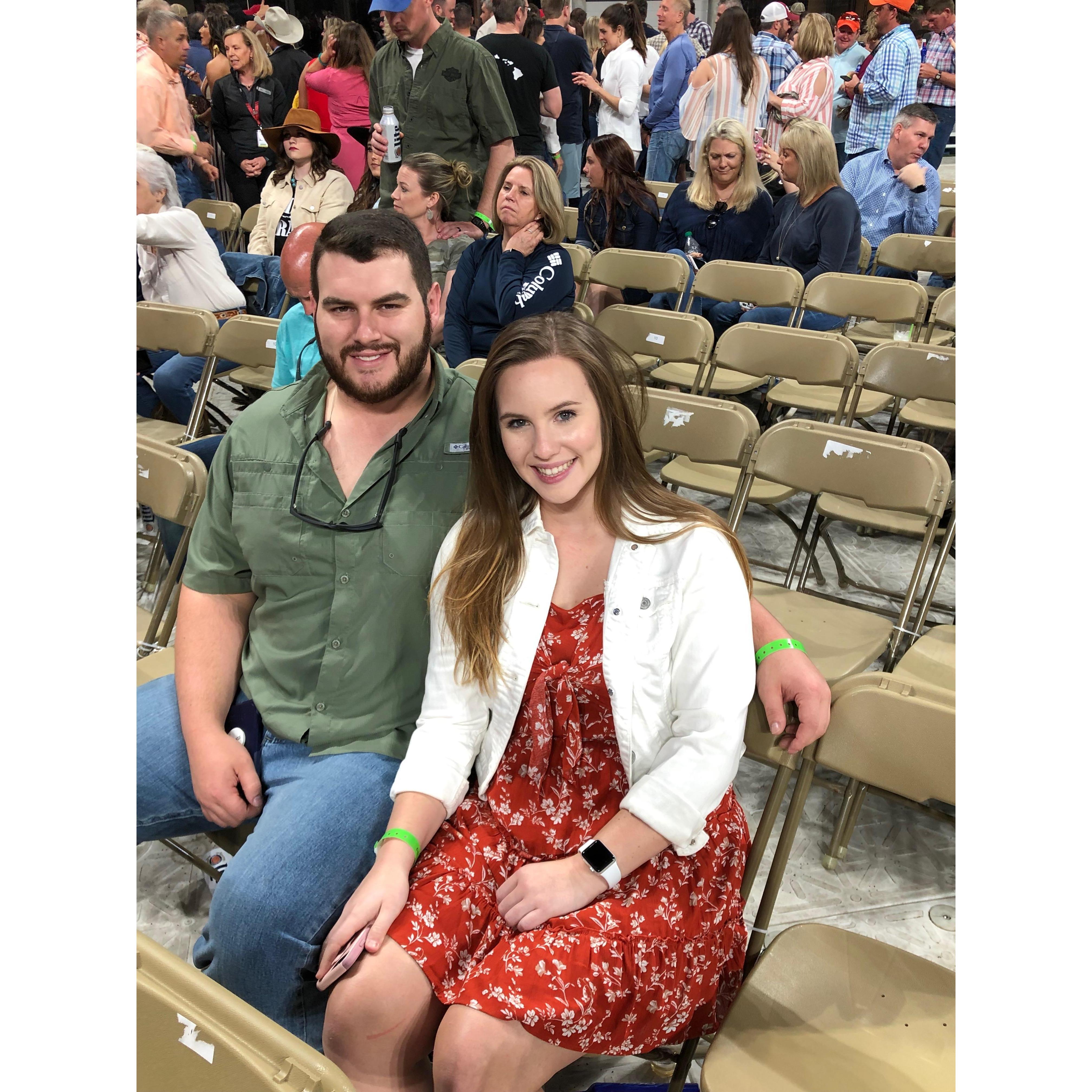 One of many concerts.