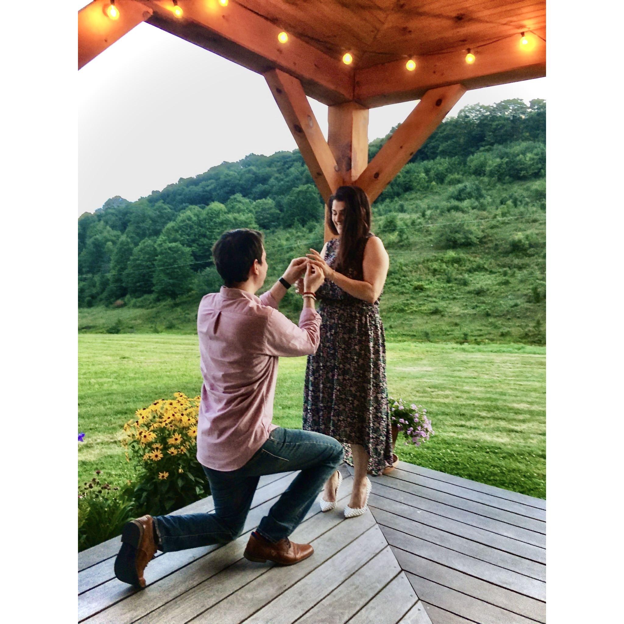 Vin proposing!