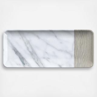 Carrara & French Oak Melamine Platter