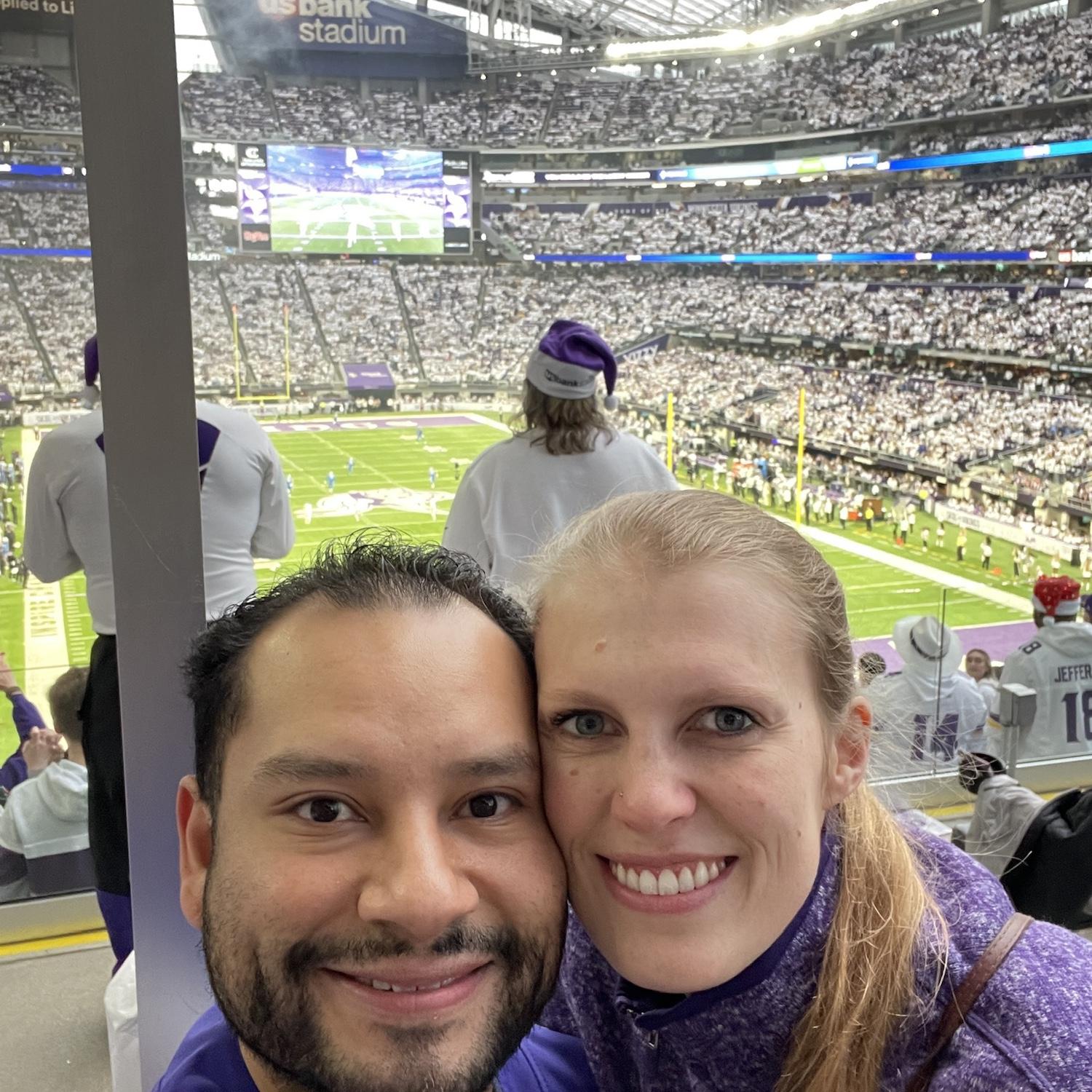 Vikings game in Minneapolis, Minnesota