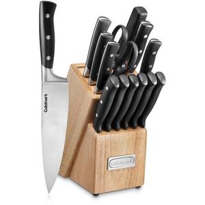 15 Piece Cuisinart Triple Rivet Knife Block Set