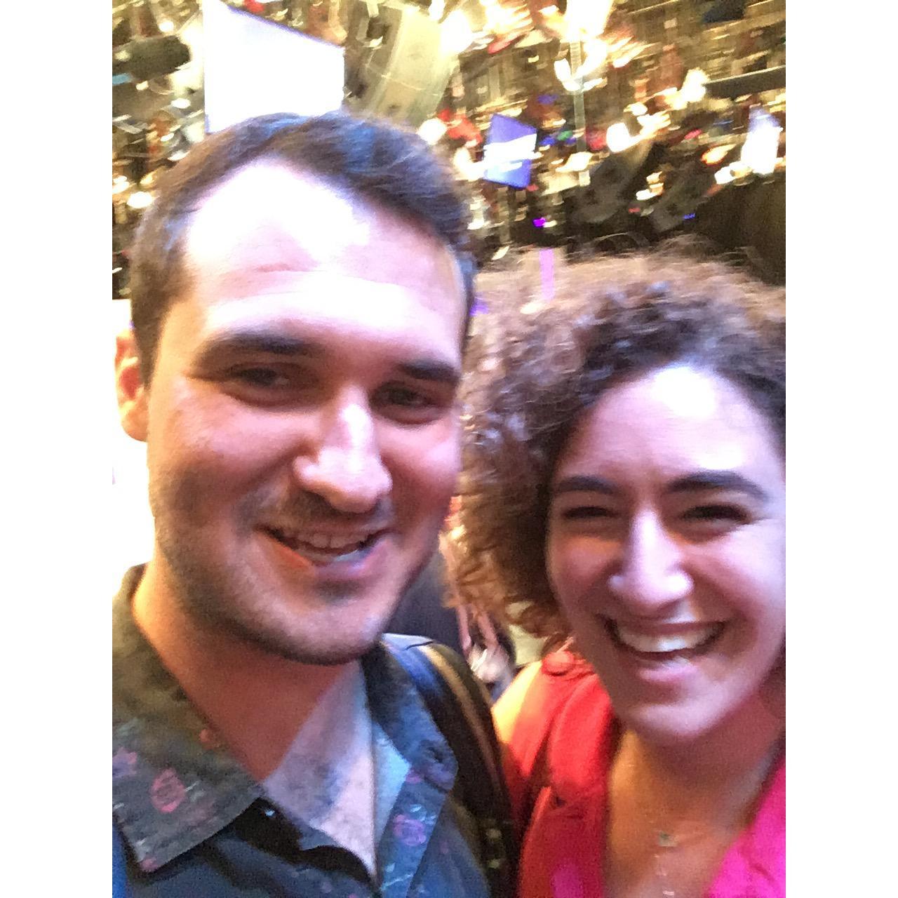 first pic of us! At a taping of Full Frontal with Samantha Bee xoxo