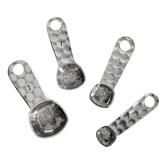 Crosby & Taylor Honey Bee Pewter Measuring Spoons