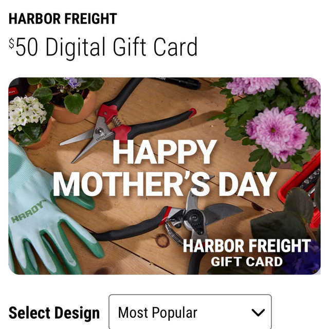 Harbor freight gift card